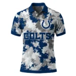 Indianapolis Colts Polo Shirt Custom Pixel Camo Blue Best Selling