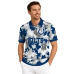 Indianapolis Colts Polo Shirt Custom Pixel Camo Blue Best Selling