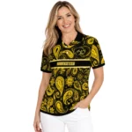 Iowa Hawkeyes Polo Shirt Customized Paisley Band Black Best Selling