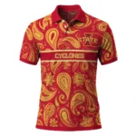 Iowa State Cyclones Polo Shirt Custom Paisley Band Red Best Selling