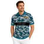 Jacksonville Jaguars Polo Shirt Customized Camo Band Teal Best Selling