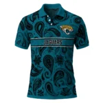 Jacksonville Jaguars Polo Shirt Customized Paisley Band Teal Best Selling