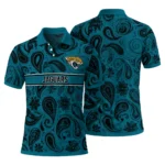 Jacksonville Jaguars Polo Shirt Customized Paisley Band Teal Best Selling