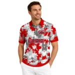 Jacksonville State Gamecocks Polo Shirt Custom Pixel Camo Red Best Selling