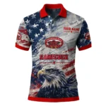 Jacksonville State Gamecocks Polo Shirt Custom Star Brushstrokes Red Blue Best Selling