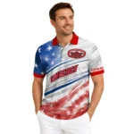 Jacksonville State Gamecocks Polo Shirt Custom Star Stripes Red Blue Best Selling