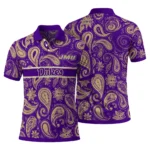 James Madison Dukes Polo Shirt Customized Paisley Band Purple Best Selling