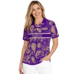 James Madison Dukes Polo Shirt Customized Paisley Band Purple Best Selling