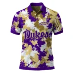 James Madison Dukes Polo Shirt Customized Pixel Camo Purple Best Selling