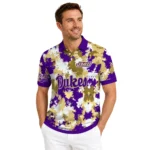 James Madison Dukes Polo Shirt Customized Pixel Camo Purple Best Selling