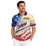 James Madison Dukes Polo Shirt Customized Star Stripes Red Blue Best Selling