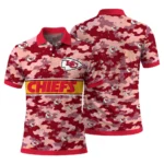 Kansas City Chiefs Polo Shirt Personalized Camo Band Red Best Selling