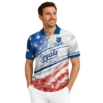 Kansas City Royals Polo Shirt Customized Star Stripes Red Blue Best Selling