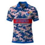 Kansas Jayhawks Polo Shirt Personalized Camo Band Blue Best Selling