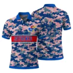 Kansas Jayhawks Polo Shirt Personalized Camo Band Blue Best Selling