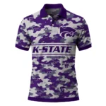 Kansas State Wildcats Polo Shirt Customized Camo Band Purple Best Selling