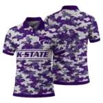 Kansas State Wildcats Polo Shirt Customized Camo Band Purple Best Selling