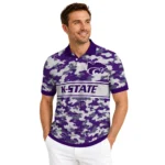 Kansas State Wildcats Polo Shirt Customized Camo Band Purple Best Selling