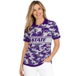 Kansas State Wildcats Polo Shirt Customized Camo Band Purple Best Selling