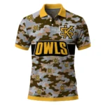 Kennesaw State Owls Polo Shirt Customized Camo Band Gold Best Selling