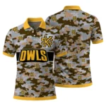 Kennesaw State Owls Polo Shirt Customized Camo Band Gold Best Selling