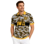 Kennesaw State Owls Polo Shirt Customized Camo Band Gold Best Selling