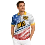 Kennesaw State Owls Polo Shirt Customized Star Stripes Red Blue Best Selling
