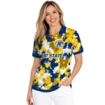 Kent State Golden Flashes Polo Shirt Custom Pixel Camo Navy Blue Best Selling