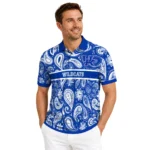 Kentucky Wildcats Polo Shirt Custom Paisley Band Blue Best Selling