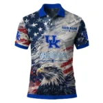 Kentucky Wildcats Polo Shirt Custom Star Brushstrokes Blue Best Selling