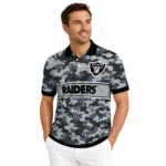 Las Vegas Raiders Polo Shirt Custom Camo Band Black Best Selling
