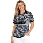 Las Vegas Raiders Polo Shirt Custom Camo Band Black Best Selling