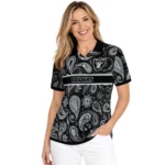 Las Vegas Raiders Polo Shirt Custom Paisley Band Black Best Selling