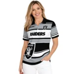 Las Vegas Raiders Polo Shirt Personalized Horizontal Blocks Black Best Selling