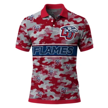 Liberty Flames Polo Shirt Personalized Camo Band Red Best Selling