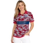 Liberty Flames Polo Shirt Personalized Camo Band Red Best Selling