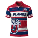 Liberty Flames Polo Shirt Personalized Horizontal Blocks Red Best Selling