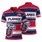 Liberty Flames Polo Shirt Personalized Horizontal Blocks Red Best Selling