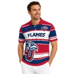 Liberty Flames Polo Shirt Personalized Horizontal Blocks Red Best Selling