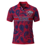 Liberty Flames Polo Shirt Personalized Paisley Band Red Best Selling