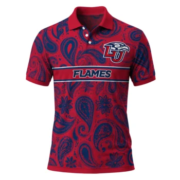 Liberty Flames Polo Shirt Personalized Paisley Band Red Best Selling