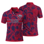 Liberty Flames Polo Shirt Personalized Paisley Band Red Best Selling