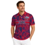 Liberty Flames Polo Shirt Personalized Paisley Band Red Best Selling