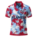 Liberty Flames Polo Shirt Personalized Pixel Camo Red Best Selling