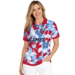 Liberty Flames Polo Shirt Personalized Pixel Camo Red Best Selling