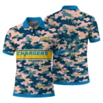 Los Angeles Chargers Polo Shirt Customized Camo Band Blue Best Selling