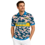 Los Angeles Chargers Polo Shirt Customized Camo Band Blue Best Selling