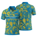Los Angeles Chargers Polo Shirt Customized Paisley Band Blue Best Selling