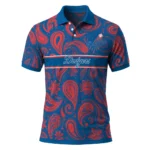 Los Angeles Dodgers Polo Shirt Custom Paisley Band Blue Best Selling
