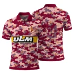 Louisiana Monroe Warhawks Polo Shirt Custom Camo Band Red Best Selling